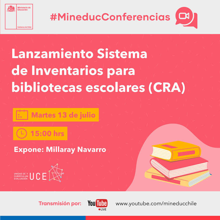 Conferencia: Lanzamiento Sistema de Inventarios para bibliotecas escolares (CRA) Imagen portada