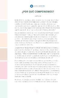 ¿Por qué componemos? Imagen portada