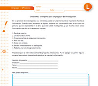 Entrevista a un experto para un proyecto de investigación Imagen portada