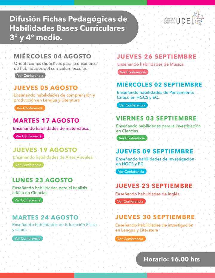 Calendario Webinars