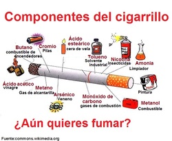 Infografía componentes del cigarrillo Imagen portada