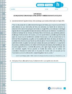 Las relaciones comerciales entre España y América en la colonia Imagen portada