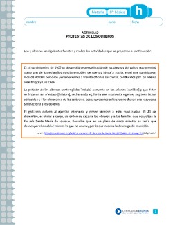 Protestas de los obreros Imagen portada