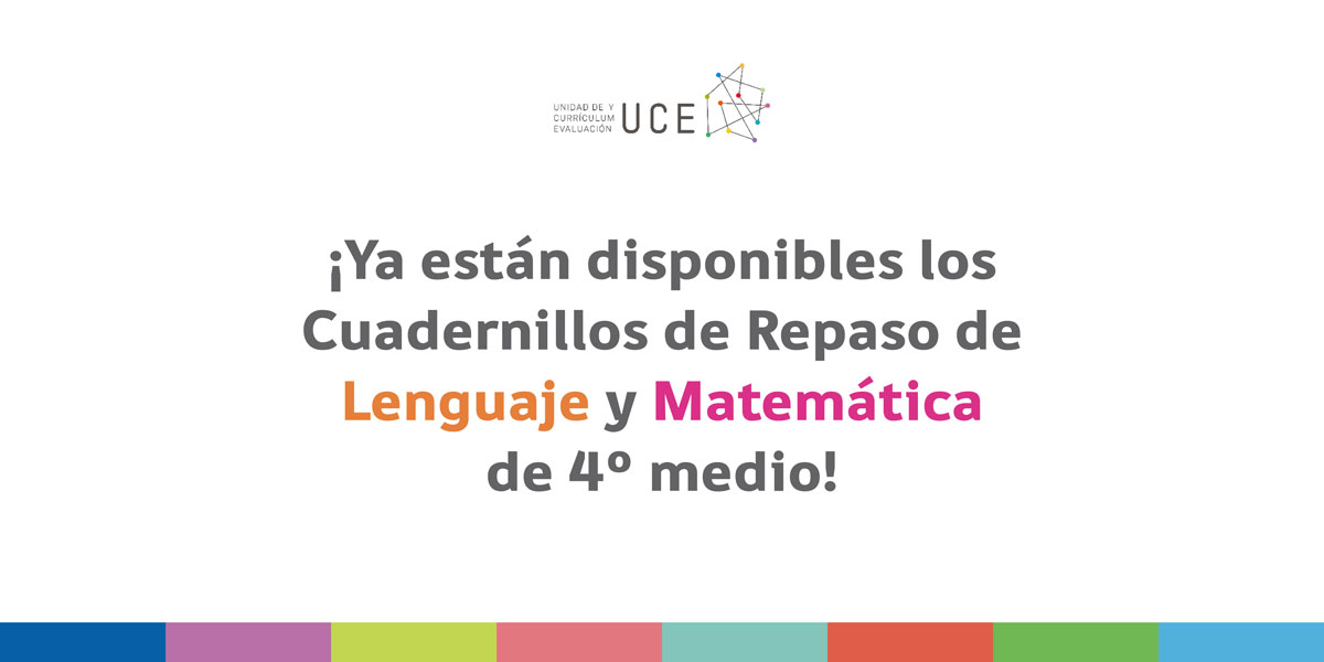 ¡Ya están disponibles los Cuadernillos de Repaso de Lenguaje y Matemática de 4° medio! ¡Ya están disponibles los Cuadernillos de Repaso de Lenguaje y Matemática de 4° medio!