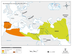 Mar Mediterráneo entre los año 600 y 800 d.C Imagen portada