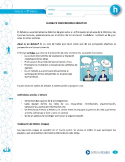 El debate como recurso didáctico Imagen portada
