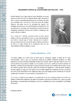 Pensamiento político de la Ilustración: Voltaire Imagen portada