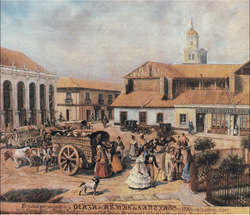 Plaza de Armas en 1850 Imagen portada