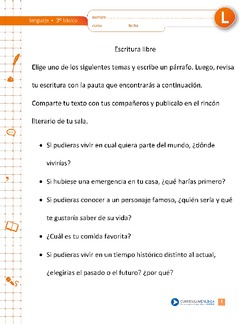 Escritura libre Imagen portada