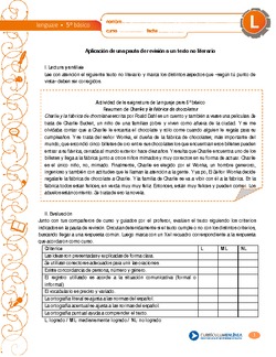 Aplicación de una pauta de revisión a un texto no literario Imagen portada