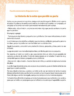 Comprensión La ostra que perdió su perla Imagen portada
