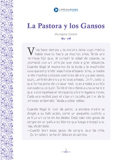 La pastora y los gansos Imagen portada