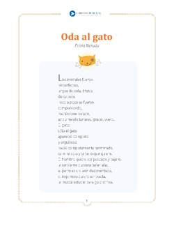 Oda al gato Imagen portada