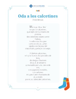 Oda a los calcetines Imagen portada