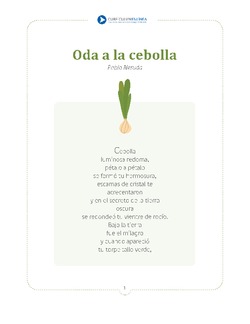 Oda a la cebolla Imagen portada