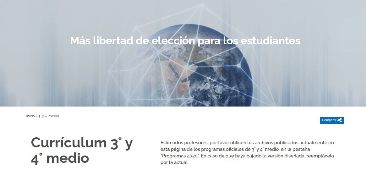 Asesoría de Implementación Curricular 3° y 4° medio 2022