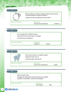 Resolución de problemas de adición y sustracción Imagen portada