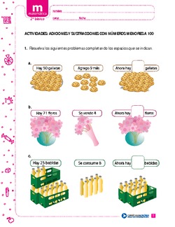 Adiciones y sustracciones con números menores a 100 (II) Imagen portada
