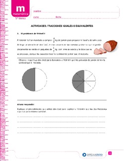 Fracciones iguales o equivalentes Imagen portada