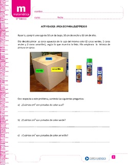 Área de paralelepípedos Imagen portada