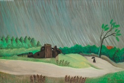 Paisaje bajo la lluvia Imagen portada