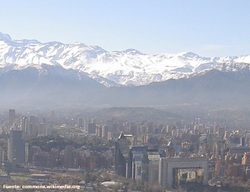 Nieve en la cordillera en Santiago Imagen portada