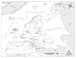 Mapa político de Europa Imagen portada