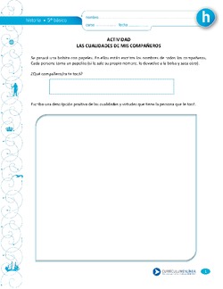 Las cualidades de mis compañeros Imagen portada