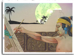 Maya pintando Imagen portada