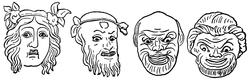 Máscaras de teatro Imagen portada