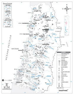 Mapa de la zona Central Imagen portada