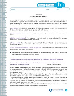 Trabajando con noticias Imagen portada