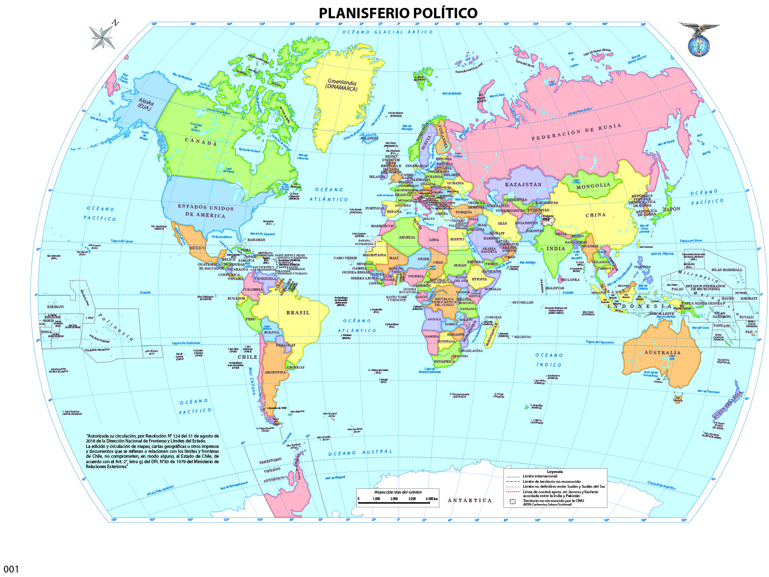 Planisferio político Imagen portada