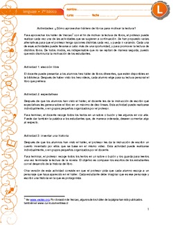 Actividades para motivar la lectura usando trailers Imagen portada