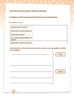 Escritura de un poema Imagen portada
