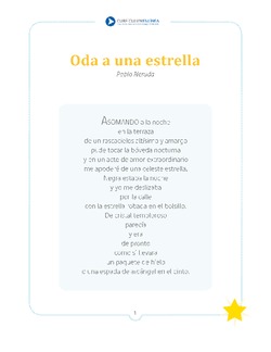 Oda a una estrella Imagen portada