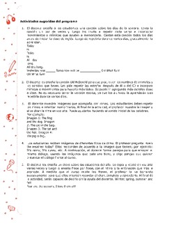 Actividades sugeridas Unidad 3 Imagen portada