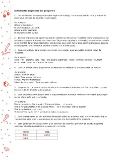 Actividades sugeridas Unidad 3 Imagen portada