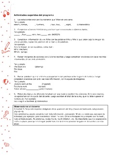 Actividades sugeridas Unidad 3 Imagen portada