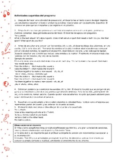 Actividades sugeridas Unidad 3 Imagen portada