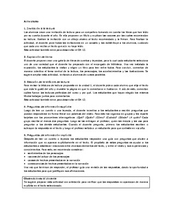 Actividades sugeridas Unidad 4 Imagen portada