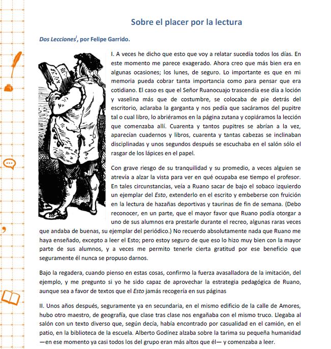Sobre el placer por la lectura Imagen portada