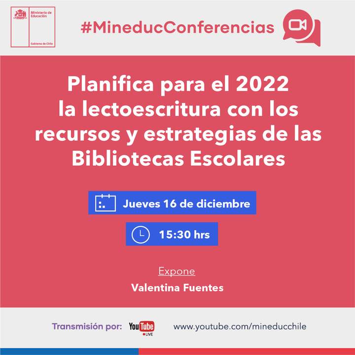 Planifica para el 2022 la lectoescritura con los recursos y estrategias de las Bibliotecas Escolares Imagen portada
