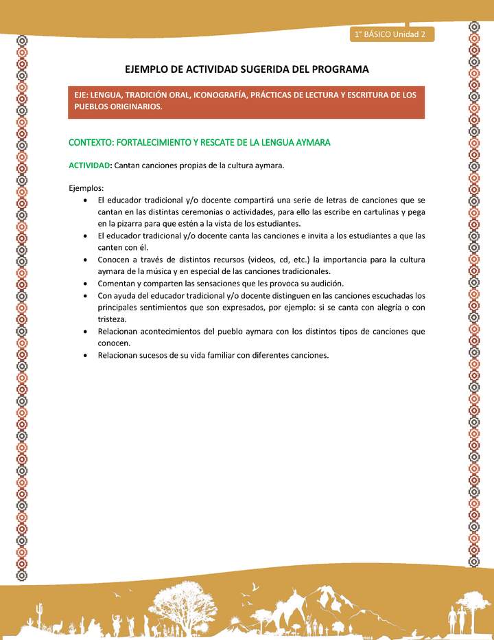 Cantan canciones propias de la cultura aymara Imagen portada