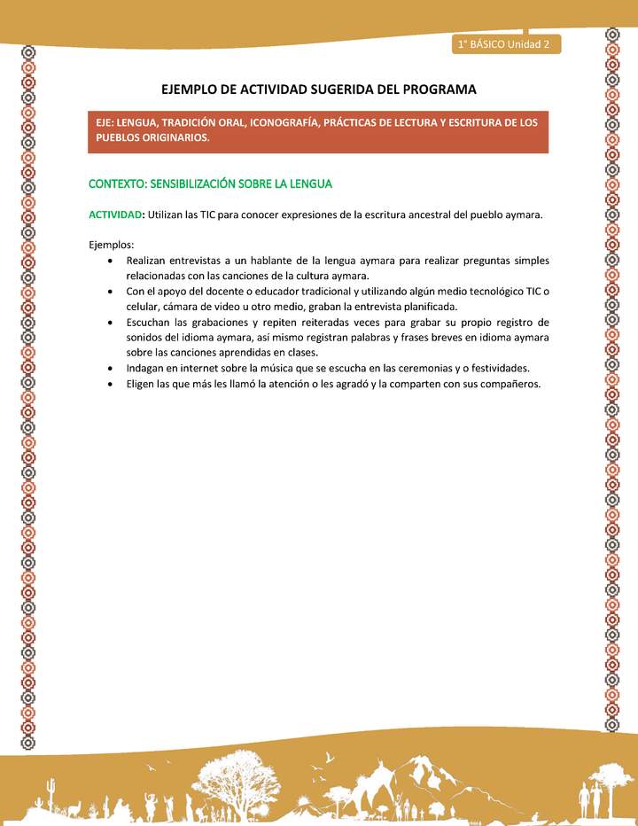 las TIC para conocer expresiones de la escritura ancestral del pueblo aymara Imagen portada