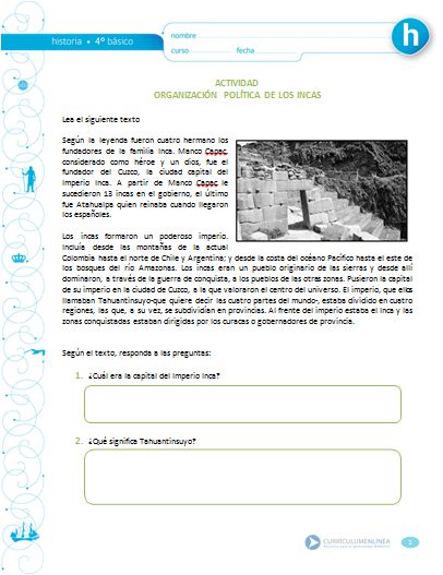 Organización política de los incas Imagen portada