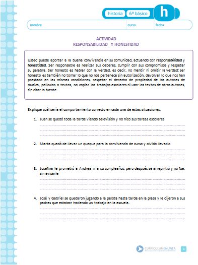 Responsabilidad y honestidad Imagen portada