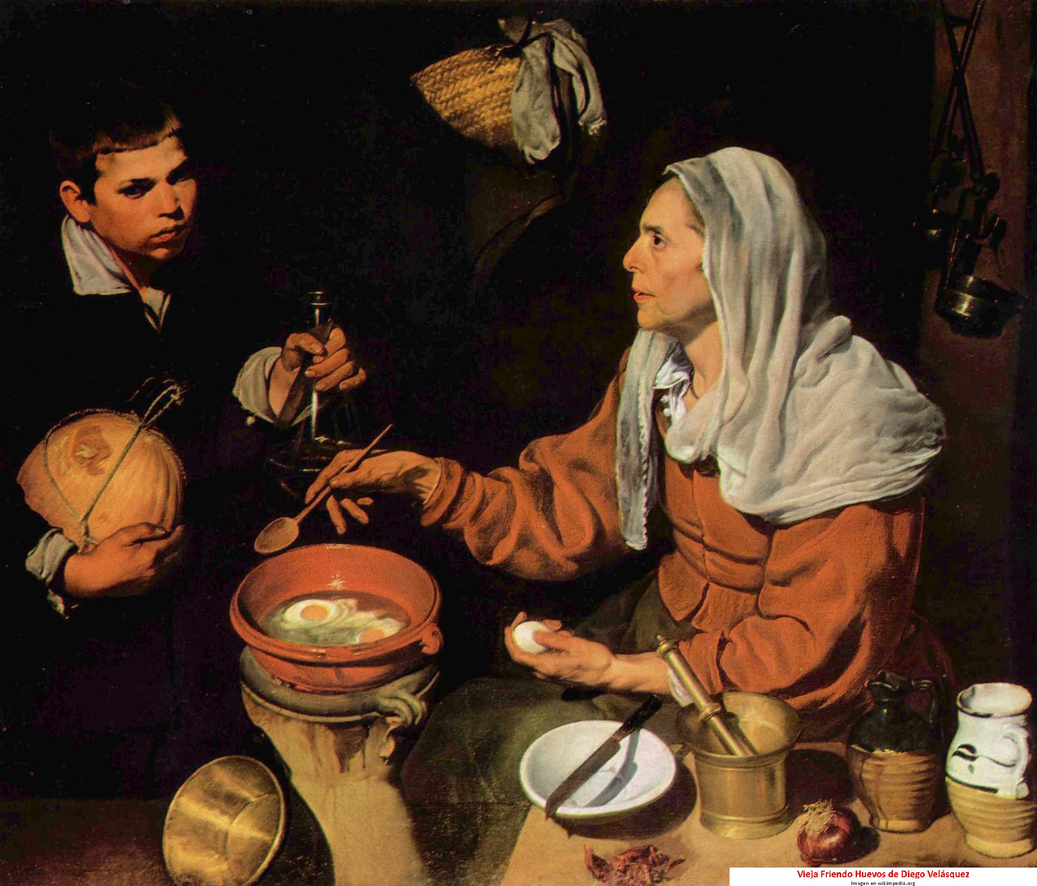 Vieja Friendo Huevos de Diego Velásquez Imagen portada