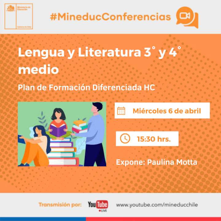 Conferencia: Lenguaje y Literatura 3° y 4° medio Imagen portada