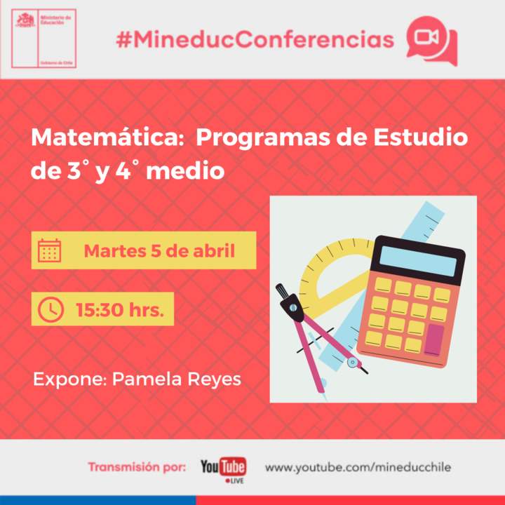Matemática: Programas de Estudio de 3° y 4° medio Imagen portada